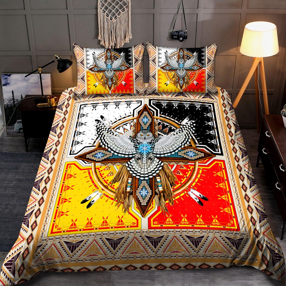 Native American Bedding Set, Owl Dreamcatcher Native American Bedding Set, Native Bed Set Native American Bedding Set, Owl Dreamcatcher Native American Bedding Set, Native Bed Set