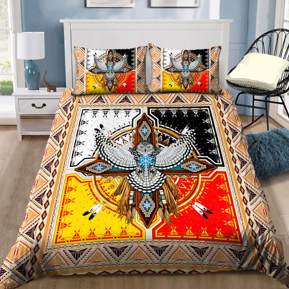 Native American Bedding Set, Owl Dreamcatcher Native American Bedding Set, Native Bed Set Native American Bedding Set, Owl Dreamcatcher Native American Bedding Set, Native Bed Set