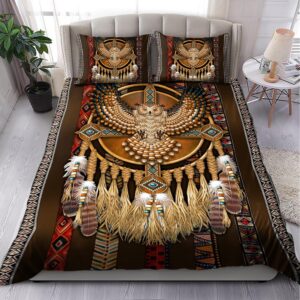 Native American Bedding Set Owl Motifs Native American Bedding Set Native Bed Set 2 ogrcac.jpg