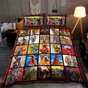 Native American Bedding Set, Pow Wow Pattern…