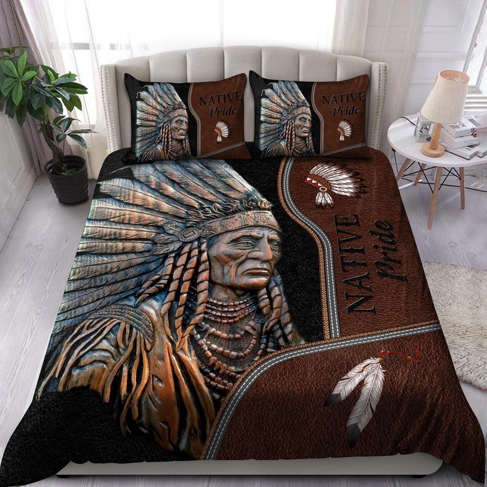 Native American Bedding Set, Pride Native American All Over Printed Bedding Set, Native Bed Set