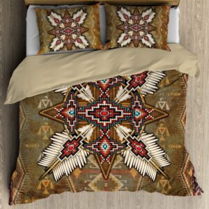 Native American Bedding Set Red Beading Native American Bedding Set Native Bed Set 2 rjjk2u.jpg