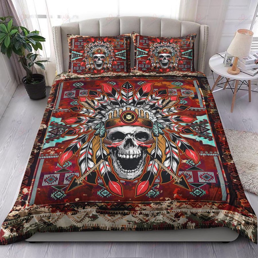Native American Bedding Set, Skull Aboriginal Native American Bedding Set, Native Bed Set Native American Bedding Set, Skull Aboriginal Native American Bedding Set, Native Bed Set