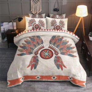 Native American Bedding Set, Sun Symbol Native…