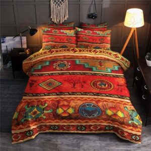 Native American Bedding Set, Turtle Pattern Native…