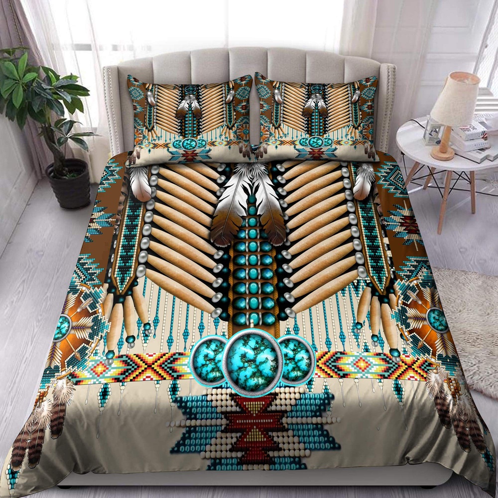 Native American Bedding Set, Vintage Native American Bedding Set, Native Bed Set