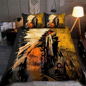 Native American Bedding Set, Vintage Retro Native…