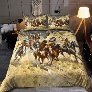 Native American Bedding Set, Warfare Native American…