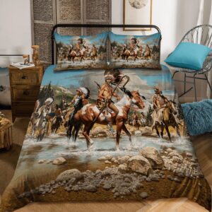 Native American Bedding Set Warrior Native American Bedding Set Native Bed Set 3 y11s7o.jpg