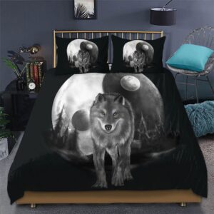 Native American Bedding Set Wild Wolves Native American Bedding Set Native Bed Set 3 xoq75k.jpg