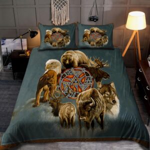 Native American Bedding Set, Wildlife Native American…