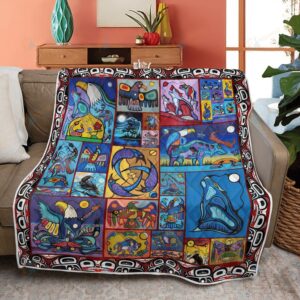 Native American Blanket Artistic Native American All Over Printed Blanket Native Blankets 1 shn8sl.jpg