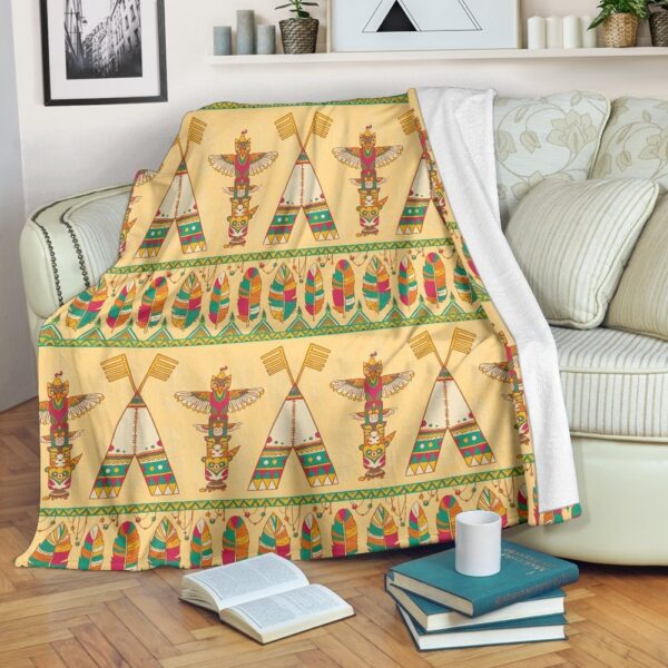 Native American Blanket, Aztec Indians Navajo Tribal Native American Print Blanket, Native Blankets