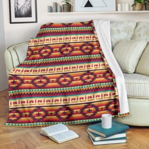 Native American Blanket, Aztec Native American Tribal…