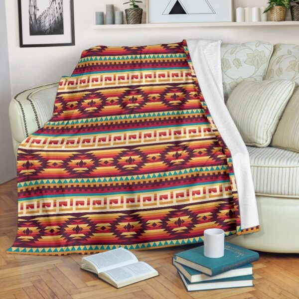 Native American Blanket, Aztec Native American Tribal Navajo Indians Print Blanket, Native Blankets