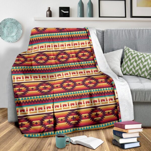 Native American Blanket, Aztec Native American Tribal Navajo Indians Print Blanket, Native Blankets