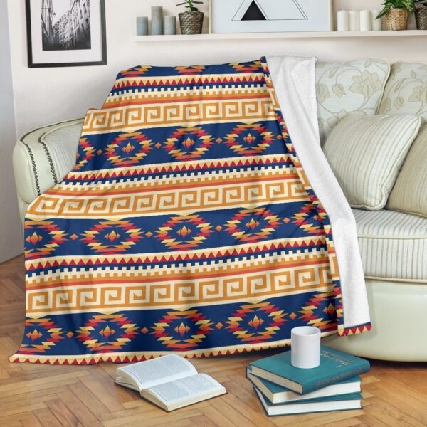 Native American Blanket, Aztec Tribal Indians Navajo Native American Print Blanket, Native Blankets