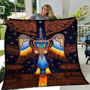 Native American Blanket Bird Pattern Native American All Over Printed Blanket Native Blankets 1 kegjfq.jpg