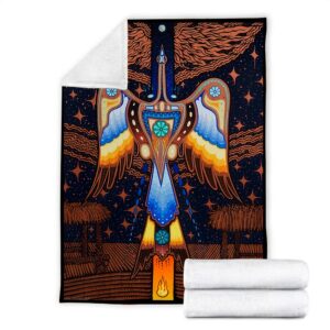 Native American Blanket Bird Pattern Native American All Over Printed Blanket Native Blankets 2 ls6znh.jpg