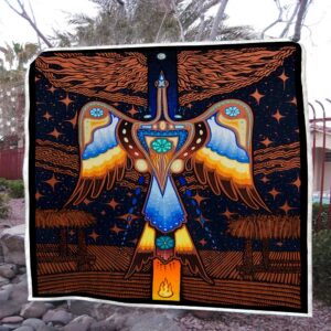 Native American Blanket Bird Pattern Native American All Over Printed Blanket Native Blankets 4 og0dsc.jpg