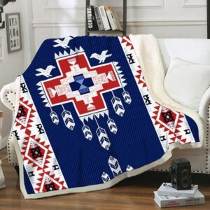 Native American Blanket Birds Feather Fleece Blanket Native Blankets 1 knzk2f.jpg