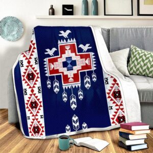 Native American Blanket Birds Feather Fleece Blanket Native Blankets 2 zoosfi.jpg