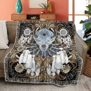 Native American Blanket Bison Dreamcatcher Native American All Over Printed Blanket Native Blankets 5 okgrv9.jpg