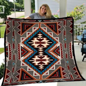 Native American Blanket, Brocade Pattern Native American…