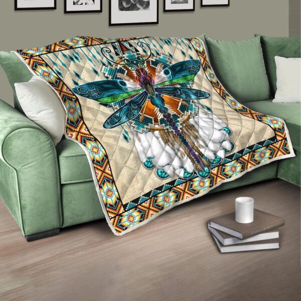 Native American Blanket, Dragonflies Dream Native American All Over Printed Blanket, Native Blankets