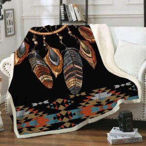 Native American Blanket Dreamcatcher Fleece Blanket Native Blankets 1 pdm9bu.jpg