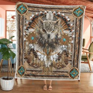 Native American Blanket Dreamcatcher Owl Native American All Over Printed Blanket Native Blankets 4 ng4xvh.jpg