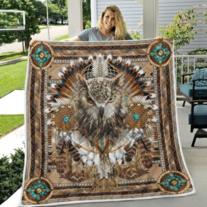 Native American Blanket Dreamcatcher Owl Native American All Over Printed Blanket Native Blankets 5 n5qgir.jpg