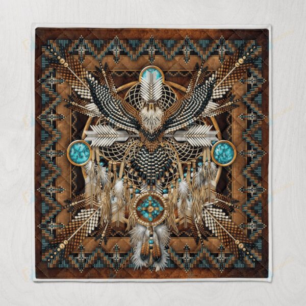 Native American Blanket, Eagle Dream Native American All Over Printed Blanket, Native Blankets