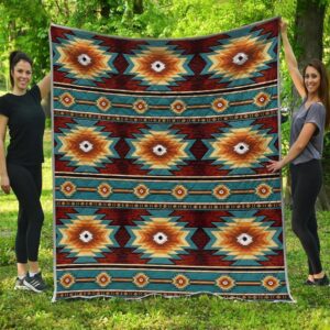 Native American Blanket, Ethnic Pattern Native American…