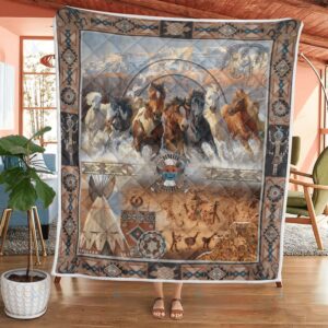 Native American Blanket Horse Tribal Native American All Over Printed Blanket Native Blankets 6 jiycgk.jpg