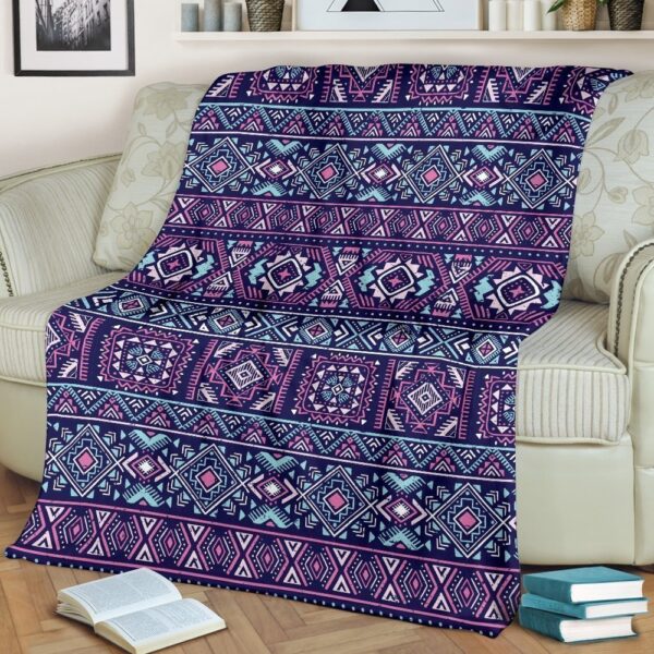 Native American Blanket, Indians Tribal Native Navajo American Aztec Art Blanket, Native Blankets