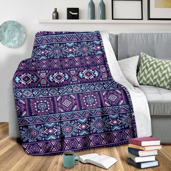 Native American Blanket, Indians Tribal Native Navajo American Aztec Art Blanket, Native Blankets