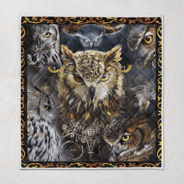 Native American Blanket, Mystic Owl Native American All Over Printed Blanket, Native Blankets