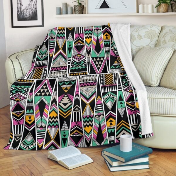 Native American Blanket, Native American Aztec Tribal Navajo Indians Print Blanket, Native Blankets