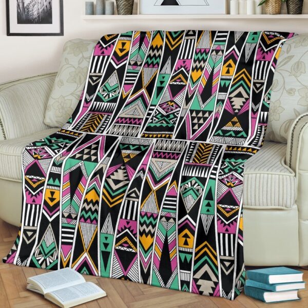 Native American Blanket, Native American Aztec Tribal Navajo Indians Print Blanket, Native Blankets