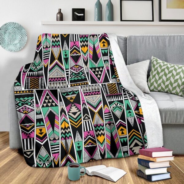 Native American Blanket, Native American Aztec Tribal Navajo Indians Print Blanket, Native Blankets