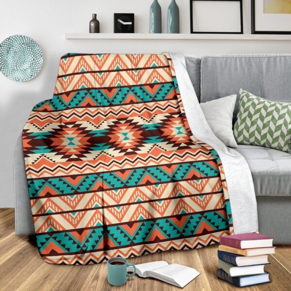 Native American Blanket, Native American Navajo Indians Aztec Tribal Print Blanket, Native Blankets