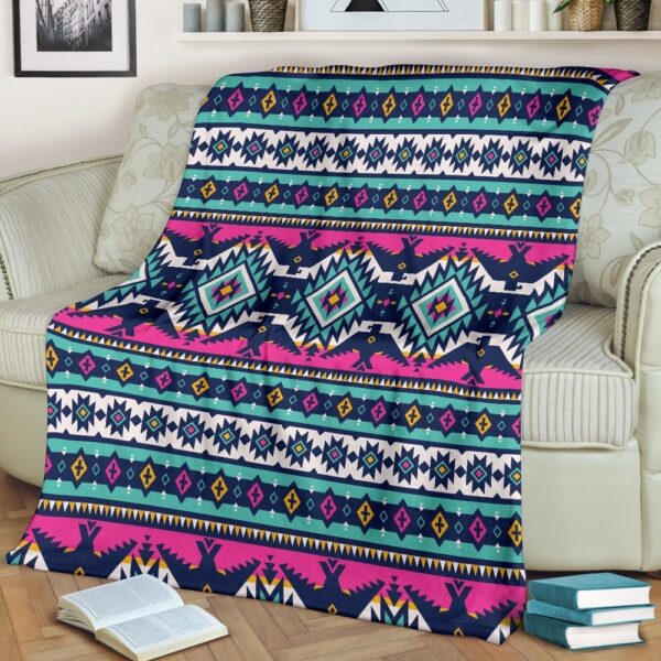 Native American Blanket, Native American Tribal Navajo Indians Aztec Blanket, Native Blankets