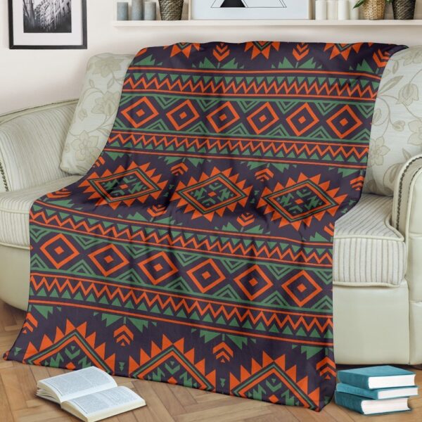 Native American Blanket, Native American Tribal Navajo Indians Aztec Print Blanket, Native Blankets