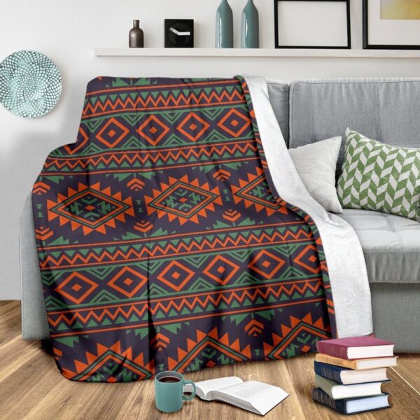 Native American Blanket, Native American Tribal Navajo Indians Aztec Print Blanket, Native Blankets