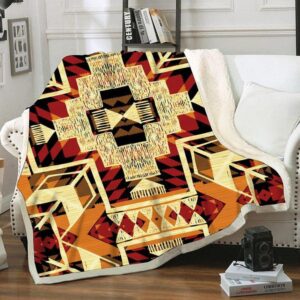 Native American Blanket, Native Pattern Fleece Blanket,…