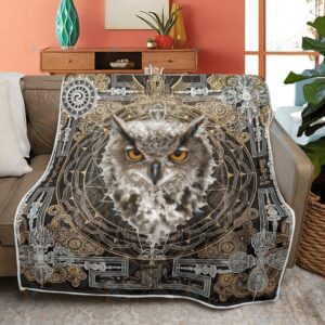 Native American Blanket Night Owl Native American All Over Printed Blanket Native Blankets 2 pv98uj.jpg