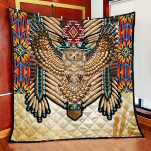 Native American Blanket, Owl Beadwork Native American…