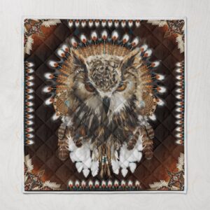 Native American Blanket Owl Dreamcatcher Native American All Over Printed Blanket Native Blankets 5 mu5bgc.jpg