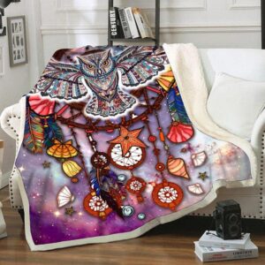 Native American Blanket Owl Fleece Blanket Native Blankets 1 eq990m.jpg